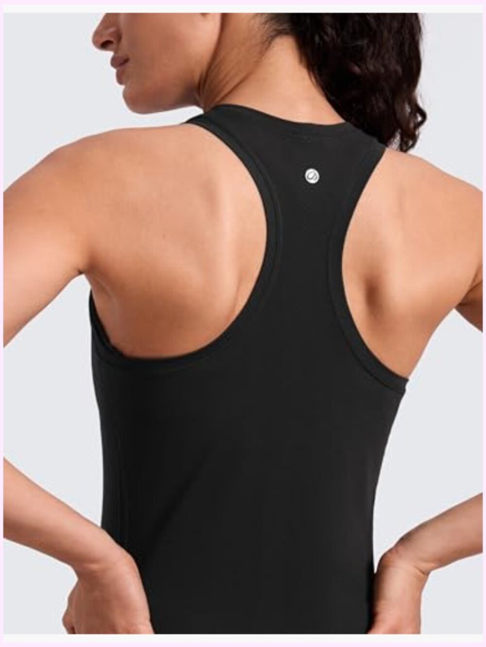 Seamless Racerback Workout Tank Top for Women - Sleeveless, Breathable - Picture 5 of 6